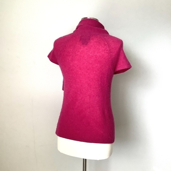 Cynthia Rowley 100% Cashmere Cap Sleeve Sweater Tiny Flaw - Picture 11 of 16